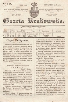 Gazeta Krakowska. 1834, nr 115