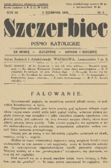 Szczerbiec : pismo katolickie. R. 3, 1928, nr 5