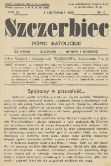 Szczerbiec : pismo katolickie. R. 3, 1928, nr 11