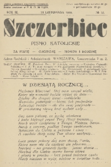 Szczerbiec : pismo katolickie. R. 3, 1928, nr 12