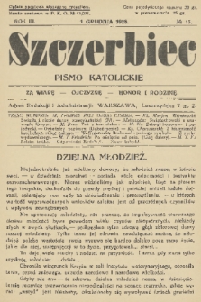 Szczerbiec : pismo katolickie. R. 3, 1928, nr 13