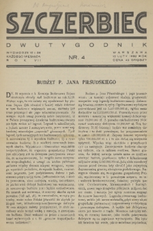 Szczerbiec. R. 7, 1932, nr 4