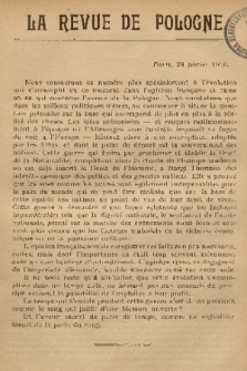 La Revue de Pologne. R. 2, 1916, No. [3]