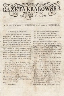 Gazeta Krakowska. 1825, nr 73