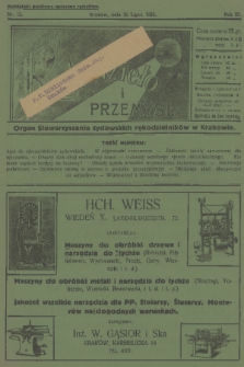Rękodzieło i Przemysł : organ Stowarzyszenia Żydowskich Rękodzielników w Krakowie. R. 3, 1925, nr 15