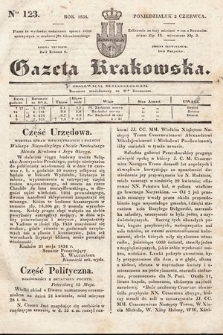 Gazeta Krakowska. 1834, nr 123