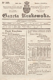 Gazeta Krakowska. 1834, nr 125