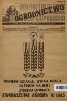 Ogrodnictwo : organ Związków Ogrodniczych Gen. Gub. R. 2, 1943, nr 1