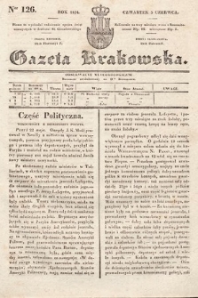 Gazeta Krakowska. 1834, nr 126