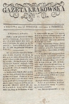 Gazeta Krakowska. 1825, nr 77