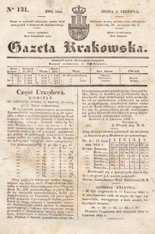 Gazeta Krakowska. 1834, nr 131