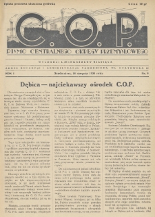 C. O. P. : pismo Centralnego Okręgu Przemysłowego. 1938, nr 9