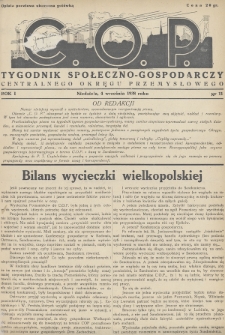 C. O. P. : tygodnik społeczno-gospodarczy Centralnego Okręgu Przemysłowego. 1938, nr 11