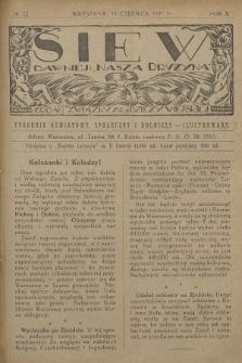 Siew : dawniej „Nasza Drużyna” : organ Związku Młodzieży Wiejskiej : tygodnik oświatowy, społeczny i rolniczy ilustrowany. R. 10, 1923, nr 23