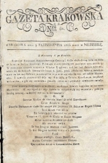 Gazeta Krakowska. 1825, nr 81