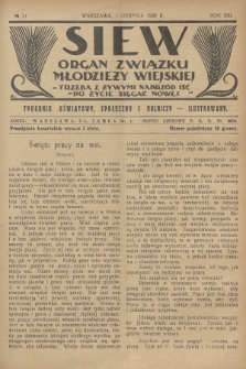 Siew : organ Związku Młodzieży Wiejskiej : tygodnik oświatowy, społeczny i rolniczy ilustrowany. R. 13, 1926, nr 31