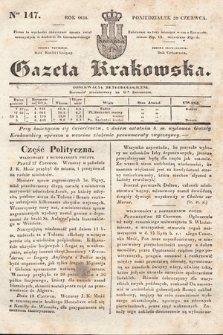 Gazeta Krakowska. 1834, nr 147