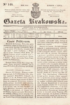 Gazeta Krakowska. 1834, nr 148