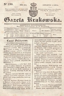 Gazeta Krakowska. 1834, nr 150
