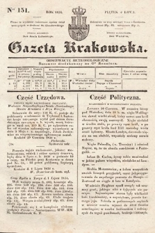 Gazeta Krakowska. 1834, nr 151