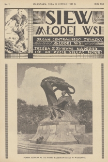 Siew Młodej Wsi : organ Centralnego Związku Młodej Wsi. R. 22, 1935, nr 7