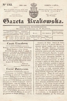 Gazeta Krakowska. 1834, nr 152
