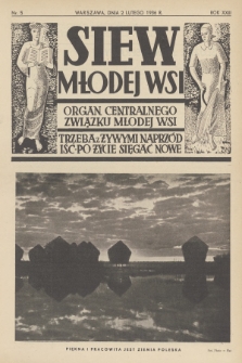 Siew Młodej Wsi : organ Centralnego Związku Młodej Wsi. R. 23, 1936, nr 5