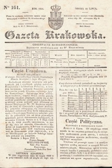 Gazeta Krakowska. 1834, nr 161