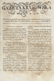Gazeta Krakowska. 1825, nr 91