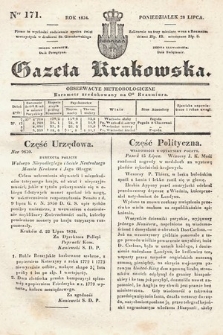 Gazeta Krakowska. 1834, nr 171