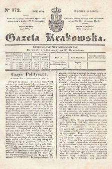 Gazeta Krakowska. 1834, nr 172
