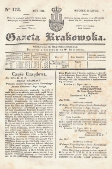 Gazeta Krakowska. 1834, nr 173