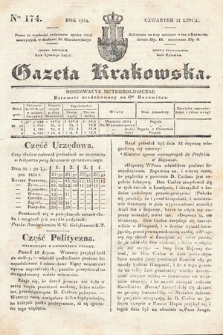 Gazeta Krakowska. 1834, nr 174