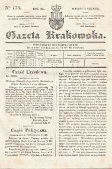 Gazeta Krakowska. 1834, nr 178