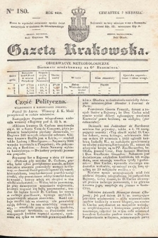 Gazeta Krakowska. 1834, nr 180