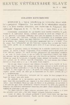 Revue Vétérinaire Slave. T. 1, 1933, nr 2