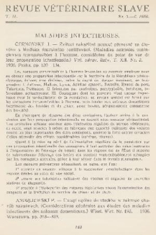 Revue Vétérinaire Slave. T. 2, 1936, nr 5-6