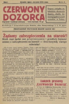 Czerwony Dozorca : organ Związku Robotników - Dozorców Domów, Służby Domowej i Pokrewnych Zawodów w Polsce. R. 1, 1929, nr 6-7