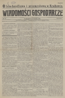 Wiadomości Gospodarcze. R. 1, 1916, nr 12