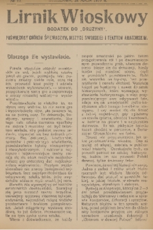 Lirnik Wioskowy : dodatek do „Drużyny” : poświęcony chórom śpiewaczym, muzyce swojskiej i teatrom amatorskim. 1919, nr 10