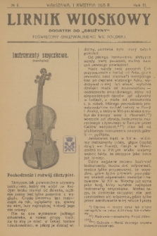 Lirnik Wioskowy : dodatek do „Drużyny” poświęcony umuzykalnieniu wsi polskiej. R. 3, 1925, nr 6