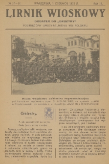 Lirnik Wioskowy : dodatek do „Drużyny” poświęcony umuzykalnieniu wsi polskiej. R. 3, 1925, nr 10-11