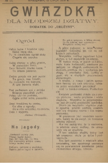 Gwiazdka dla Młodszej Dziatwy : dodatek do „Drużyny”. 1919, nr 15