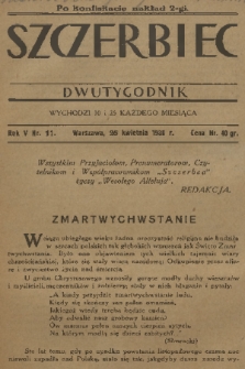 Szczerbiec. R. 5, 1930, nr 11