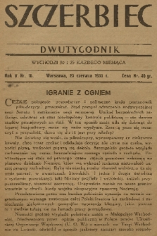Szczerbiec. R. 5, 1930, nr 16