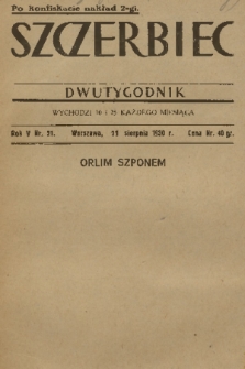 Szczerbiec. R. 5, 1930, nr 21