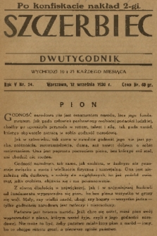 Szczerbiec. R. 5, 1930, nr 24