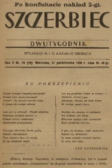 Szczerbiec. R. 5, 1930, nr 28 (29)