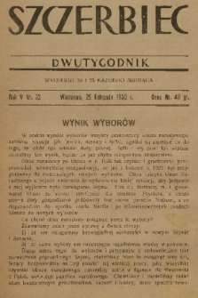 Szczerbiec. R. 5, 1930, nr 32