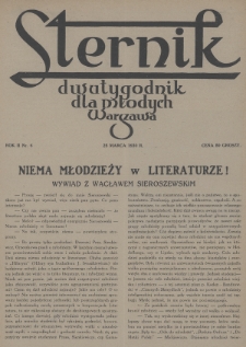 Sternik : dwutygodnik dla młodych. 1930, nr 6